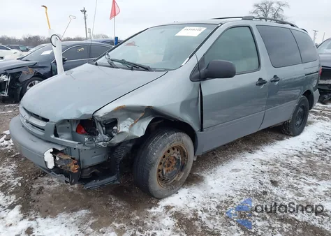 1998 Toyota Sienna Le z USA, uszkodzony, nr VIN 4T3ZF13C2WU057046